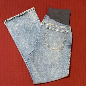 Old Navy Maternity Flare Full Panel Blue Jeans Size 18